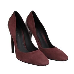 Bottega Veneta Women's Dark Rose Suede Leather Luxe Heels/EU39/US9/Rose